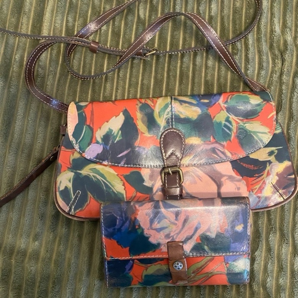 Patricia Nash floral Crossbody & wallet